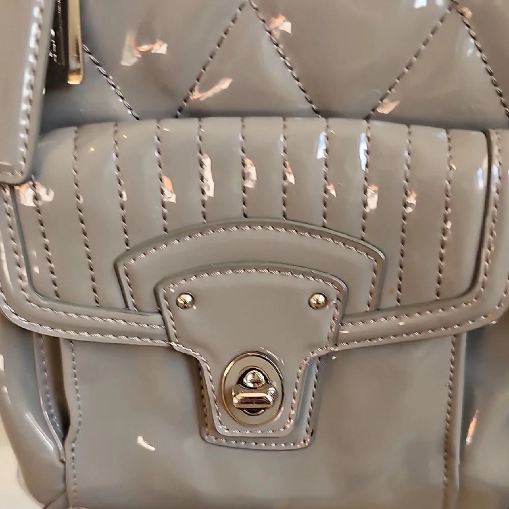 Coach 2011 Liquid Gloss Crossbody Bag Gray EUC - Picture 4 of 12
